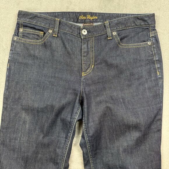 Ann Taylor Modern Fit Lindsay Waist Jeans Women's 12 Blue Cotton Stretch - Picture 3 of 8